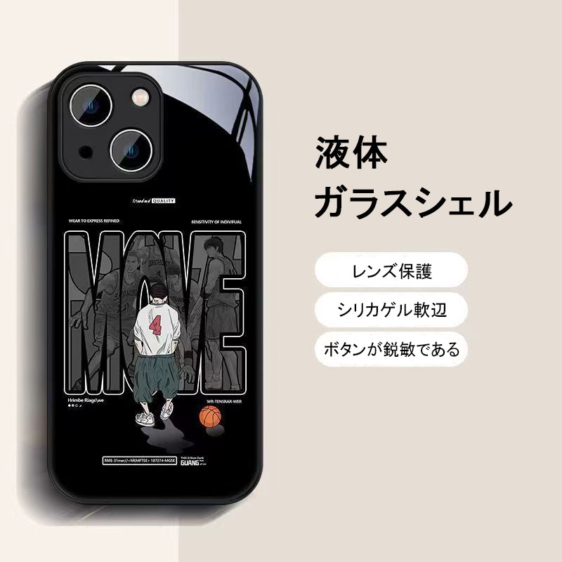 SS04 スラムダンク 桜木花道 携帯電話ケース ブラック・ボーダー