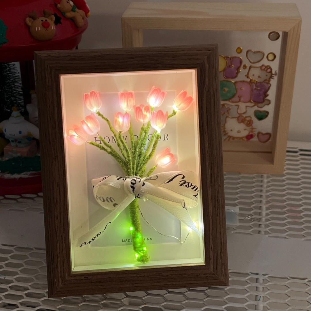 WLY01 DIY手作り チューリップライト ロマンス プレゼント LED 装飾品