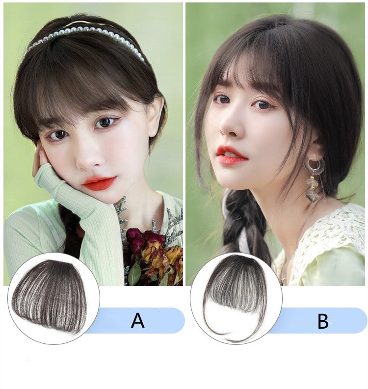 女性本物そっくりの前髪ヘアピース