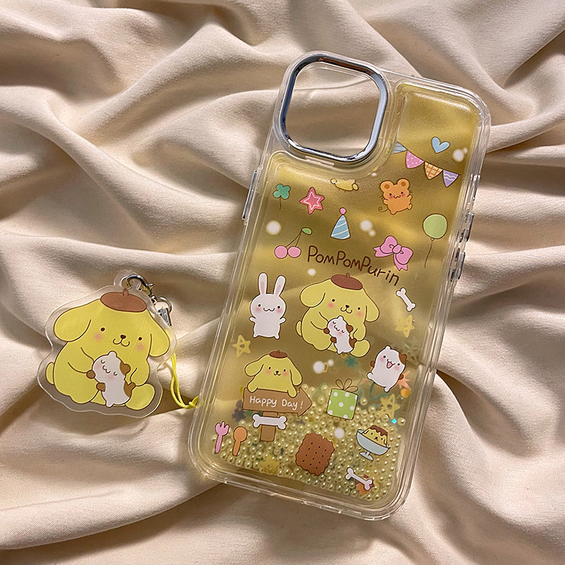 LF  可愛いサンリオ  流れるパール  スマホケース  携帯電話ケース
