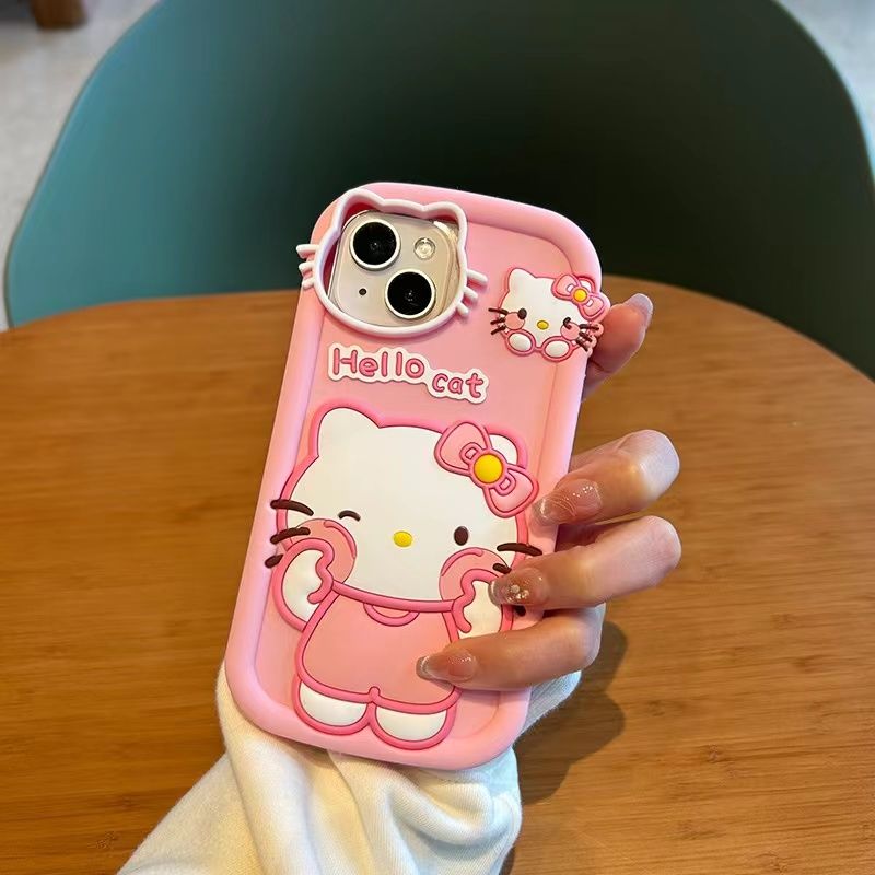 LF  ハローキティ  シリカゲル携帯電話ケース   スマホケース  かわいい