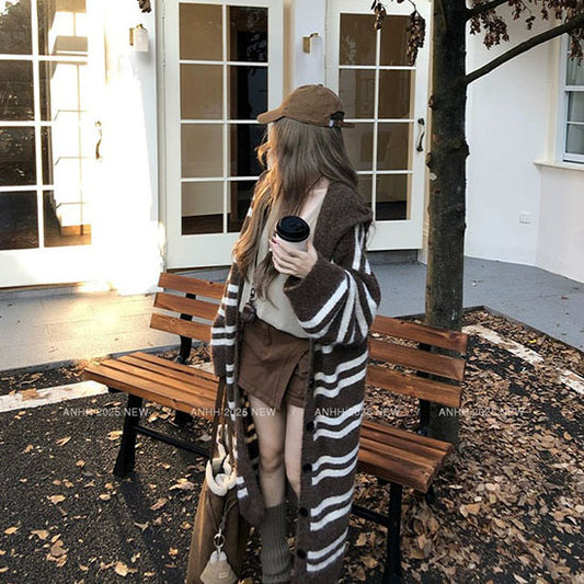 LF  ゆったりシルエット フード付きカジュアルジャケット レディース アウター