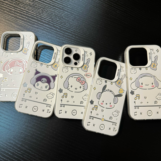 LF  シルバー  サンリオ  スマホケース  携帯電話ケース  かわいい