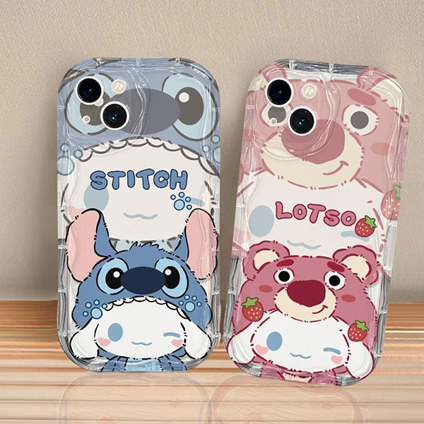LF  かわいい  シナモロール  スマホケース  携帯電話ケース  ウエーブパターン