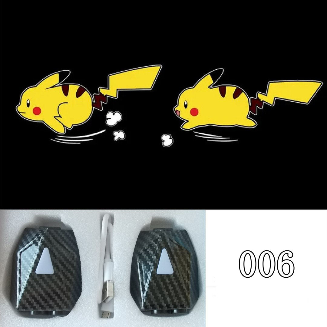 LF  かわいい  キャラクター  動的投射ランプ  車用品  2個入