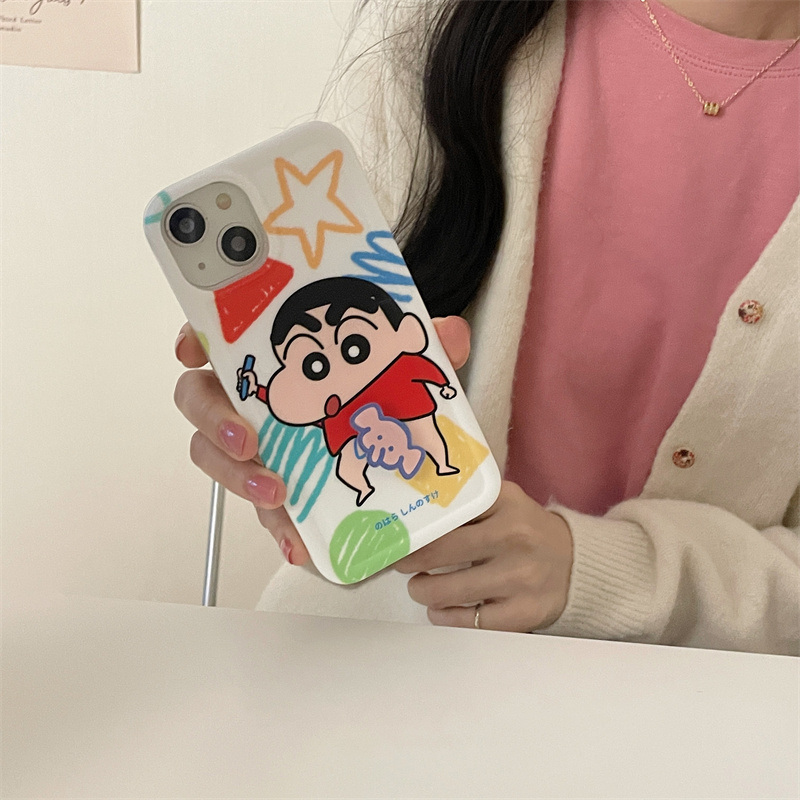 YQQ  回転 キャラクター スマホケース  携帯電話ケース 可愛い  面白い