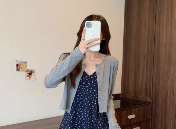 大きいサイズ婦人服花柄キャミソールワンピース カーディガン2点セット早春新作スカート Y2