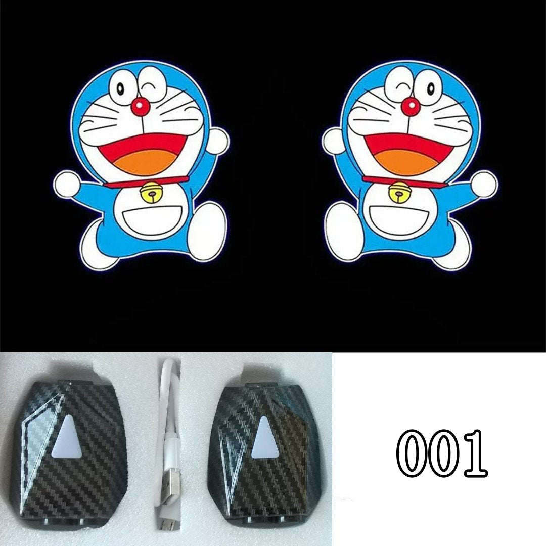 LF  かわいい  キャラクター  動的投射ランプ  車用品  2個入
