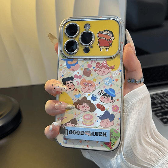 LF  かわいい  スマホケース  粘着式スマホホルダー付き   携帯電話ケース