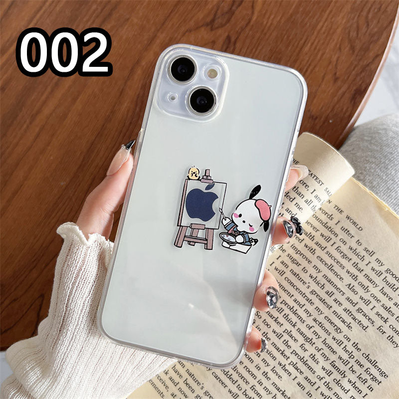LF 可愛い ポチャッコ ショッピング  絵画  スマホケース  携帯電話ケース
