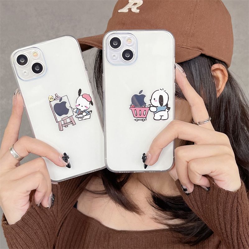 LF 可愛い ポチャッコ ショッピング  絵画  スマホケース  携帯電話ケース