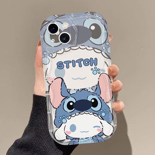 LF  かわいい  シナモロール  スマホケース  携帯電話ケース  ウエーブパターン