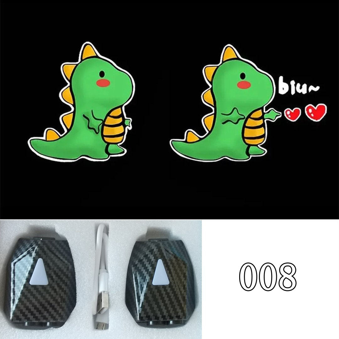 LF  かわいい  キャラクター  動的投射ランプ  車用品  2個入