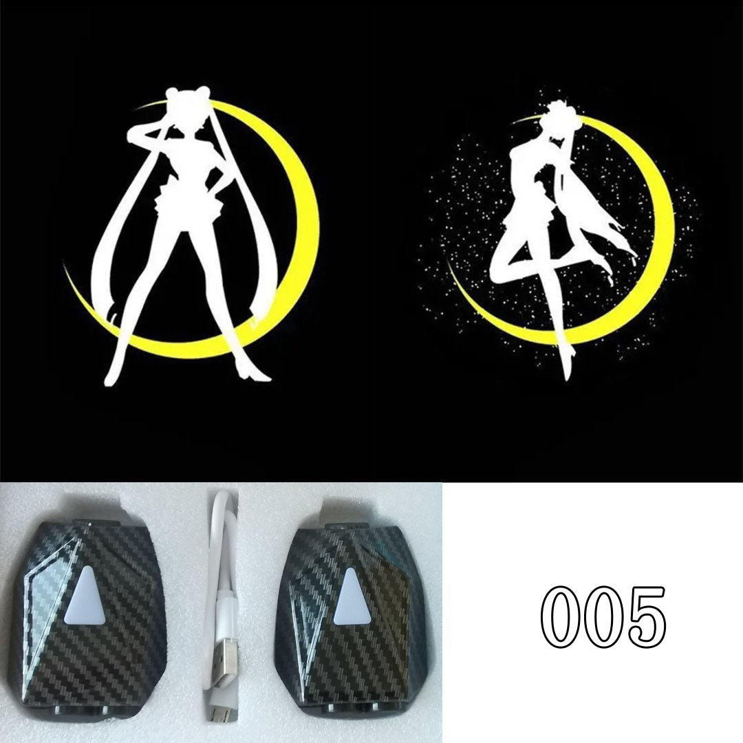 LF  かわいい  キャラクター  動的投射ランプ  車用品  2個入