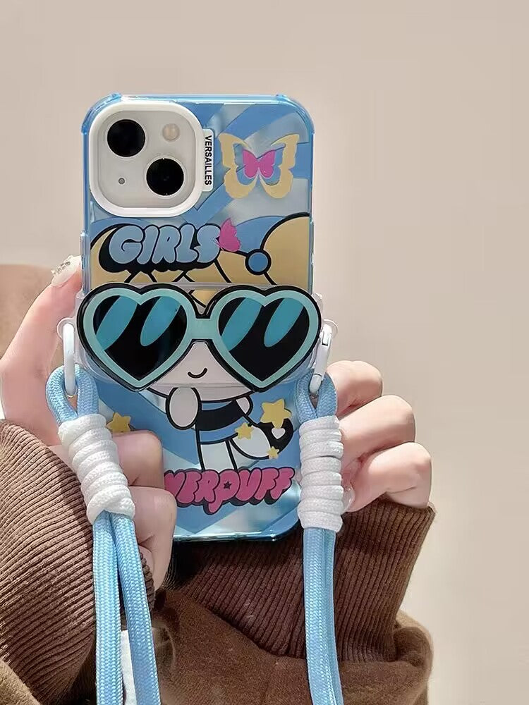 YQQ  可愛い  パワーパフガールズ  スマホケース  携帯電話ケース