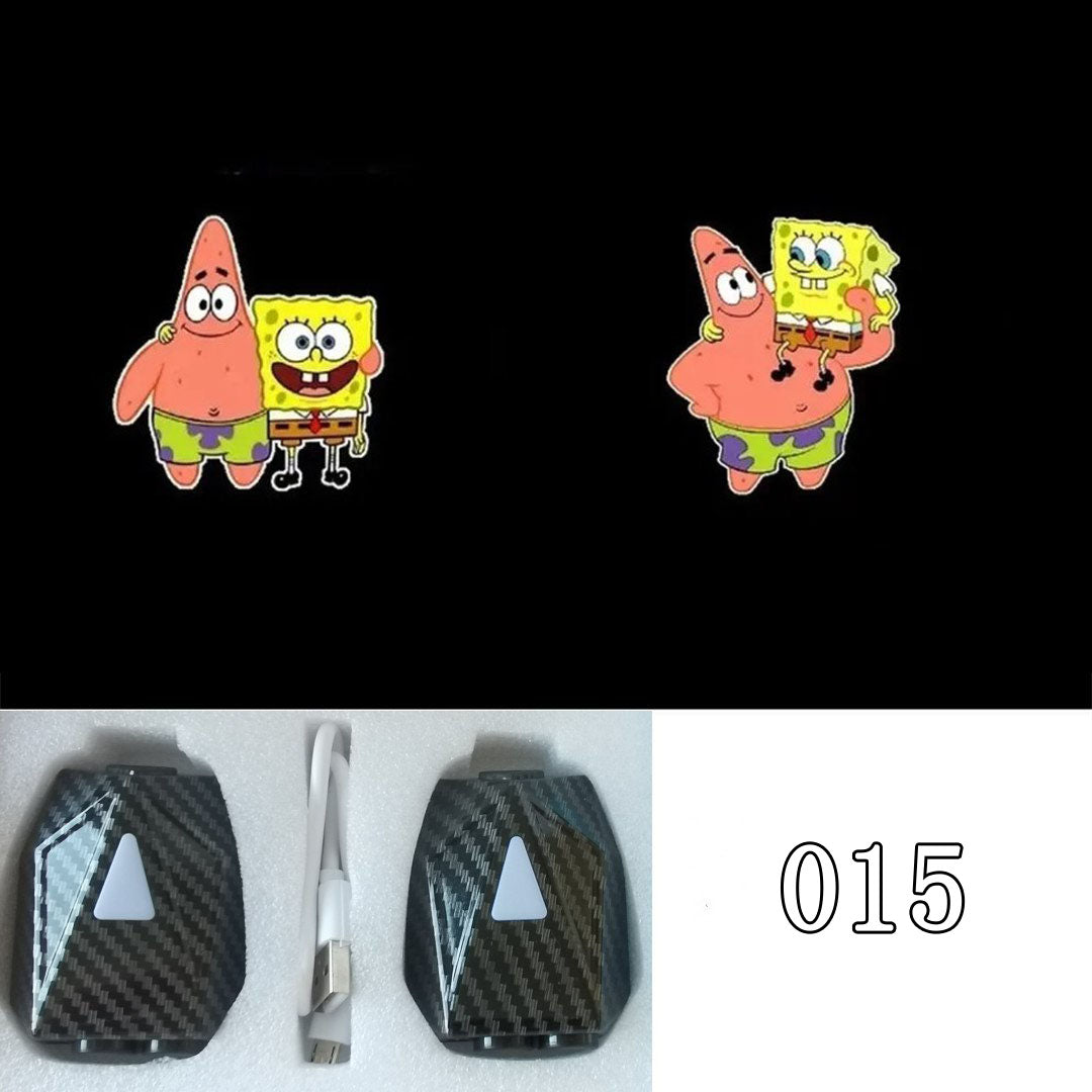 LF  かわいい  キャラクター  動的投射ランプ  車用品  2個入