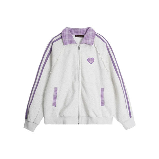 LF04  ハートパッチ刺繍  パーカーセット  カジュアル  スポーツ  ファッション