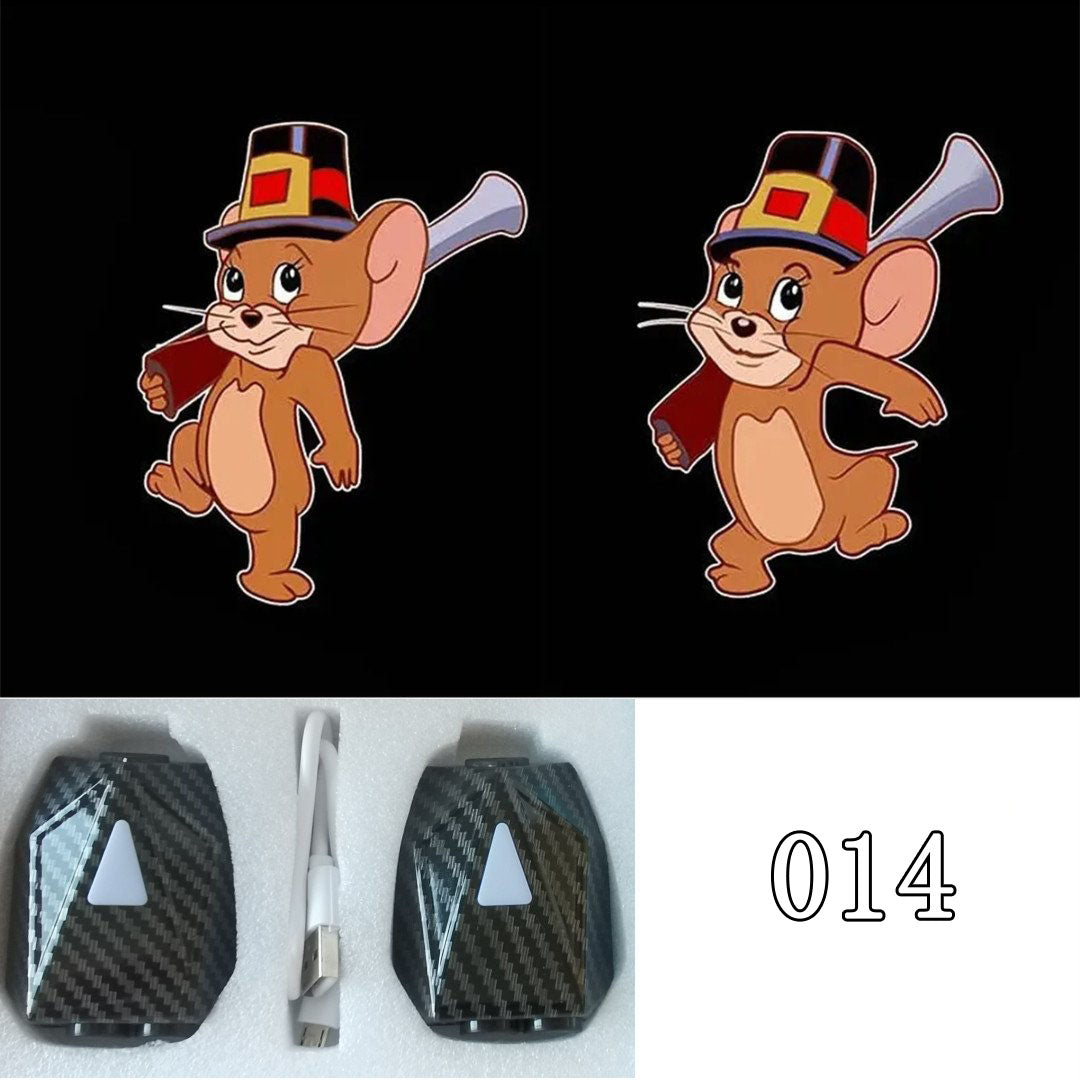 LF  かわいい  キャラクター  動的投射ランプ  車用品  2個入