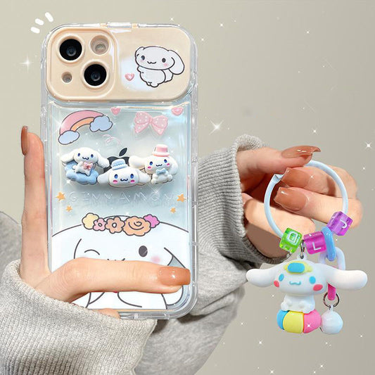 LF  シナモロール スマホケース  携帯電話ケース  化粧鏡  スタンド