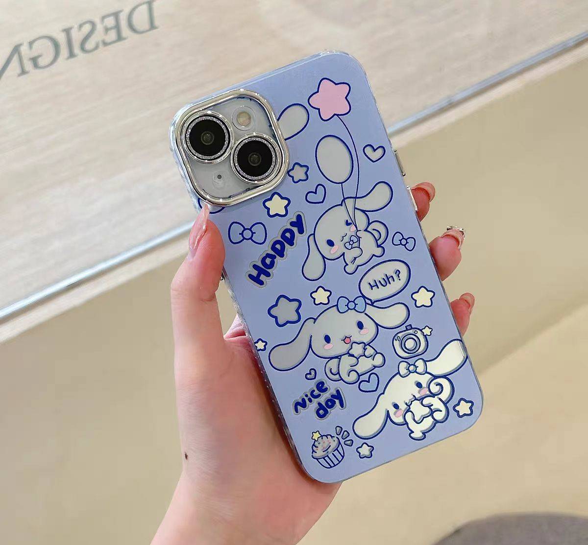 YQQ  可愛いサンリオ  シナモロール  スマホケース  携帯電話ケース