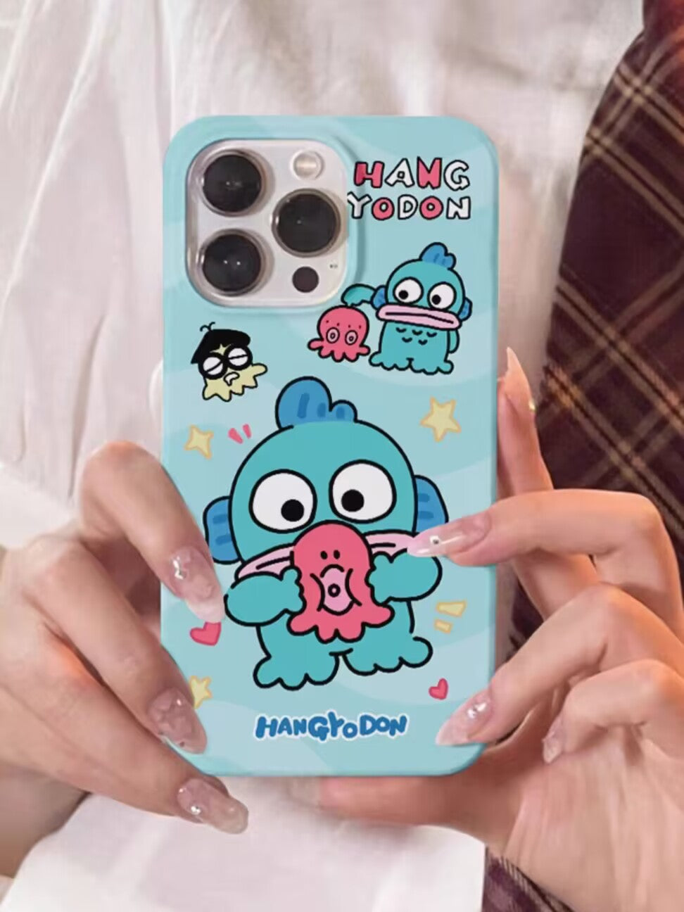 YQQ 可愛い ハンギョドン スマホケース  携帯電話ケース