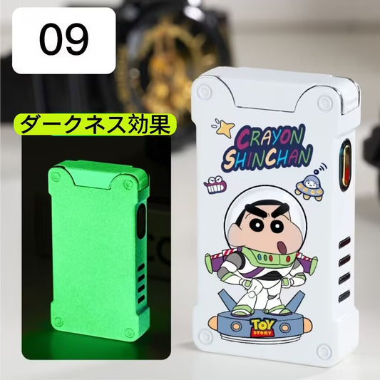 YQQ USB充電ライター 電気ライター  ルミナス＋愛の投影