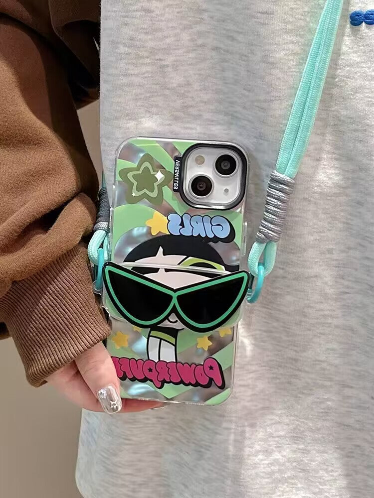 YQQ  可愛い  パワーパフガールズ  スマホケース  携帯電話ケース