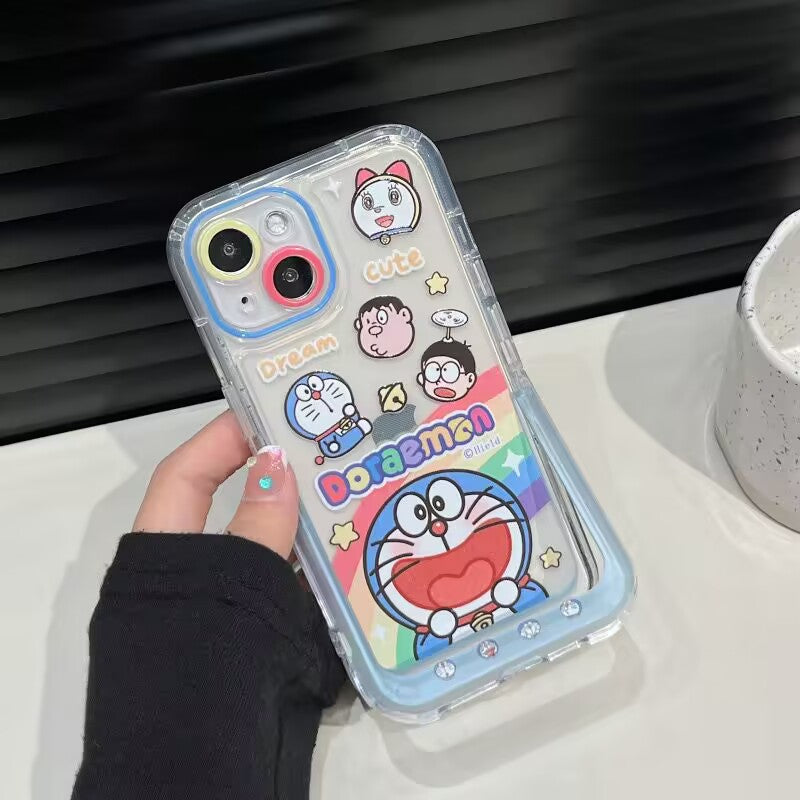 YQQ  可愛い ドラえもん スマホケース  携帯電話ケース