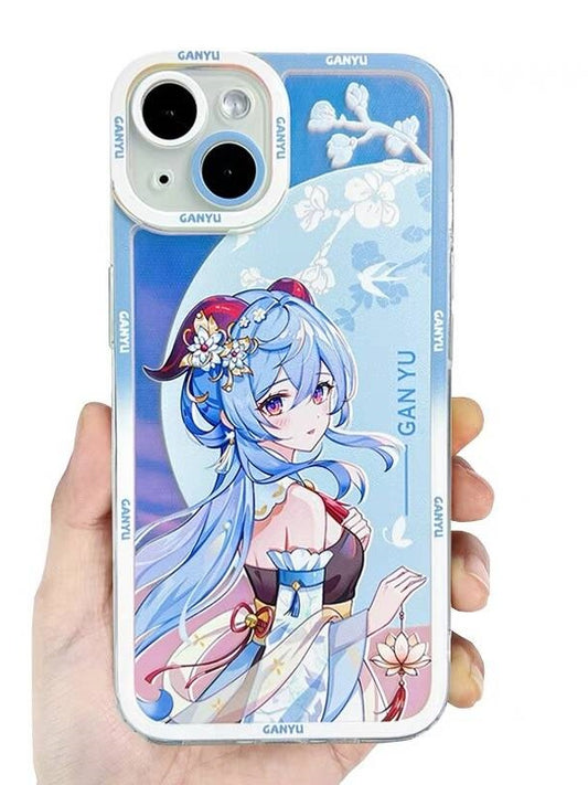 原神 甘雨（かんう） 携帯電話ケース  透明携帯ケース  漫画スマホケース 流行の携帯電話ケース