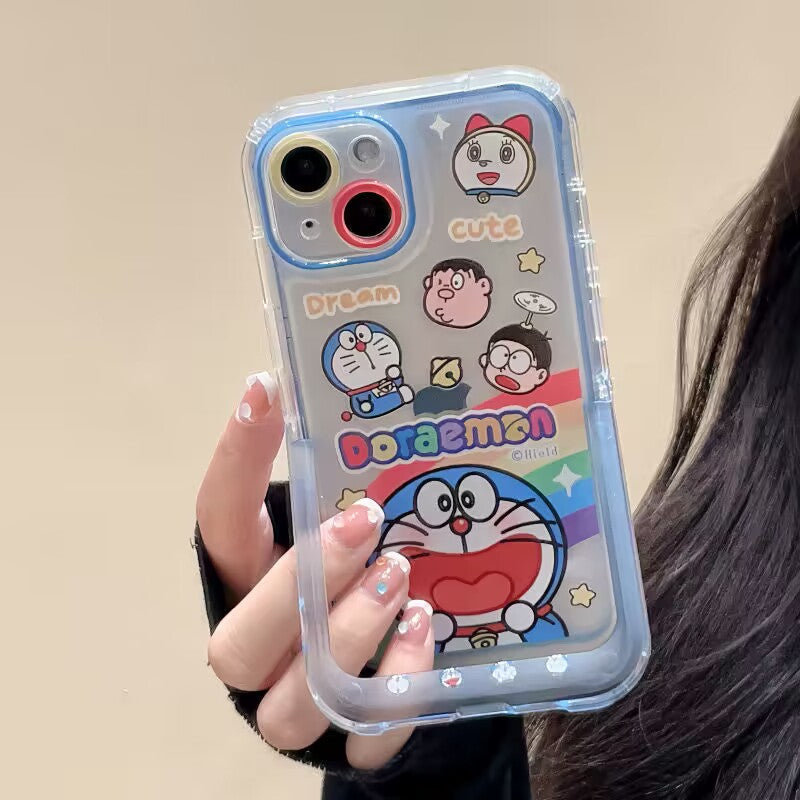 YQQ  可愛い ドラえもん スマホケース  携帯電話ケース