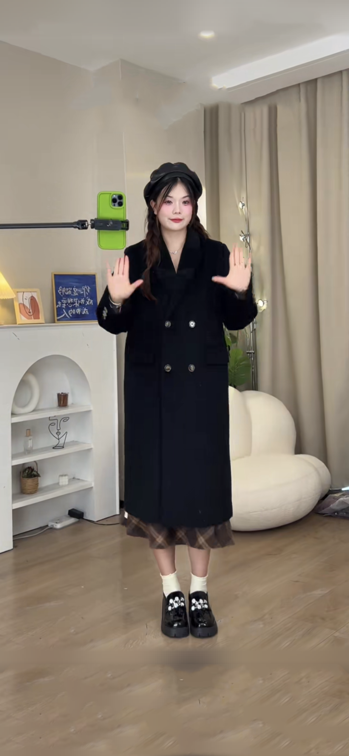 （ XYW）コート女性 秋冬新作 ミドル・ロングタイプ
