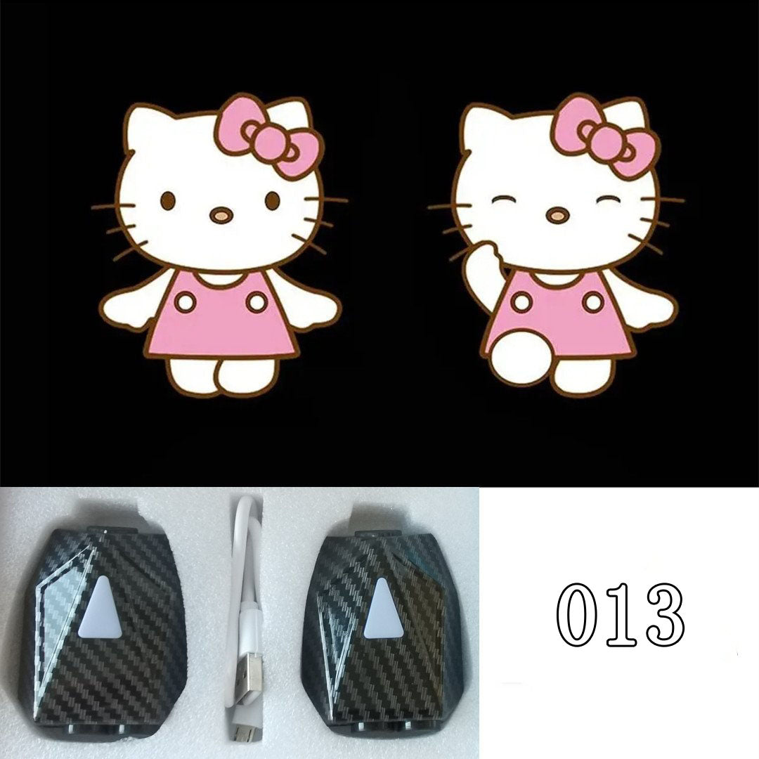 LF  かわいい  キャラクター  動的投射ランプ  車用品  2個入