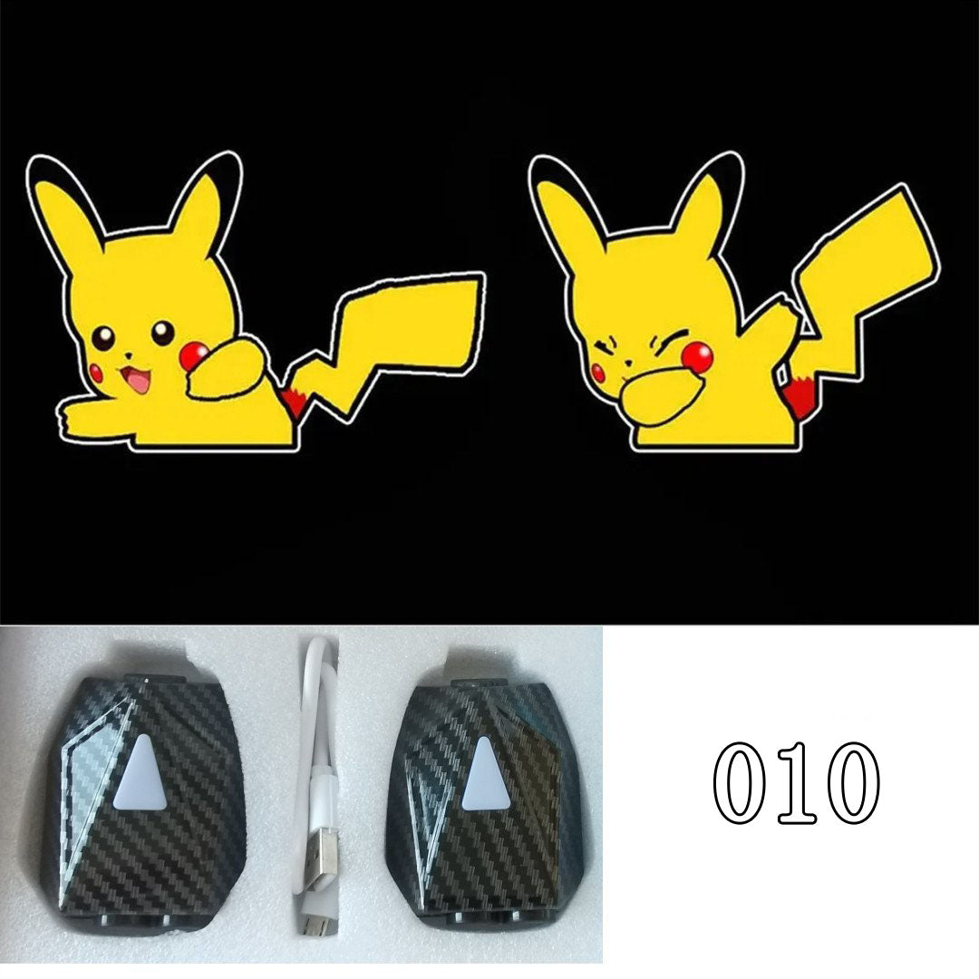LF  かわいい  キャラクター  動的投射ランプ  車用品  2個入
