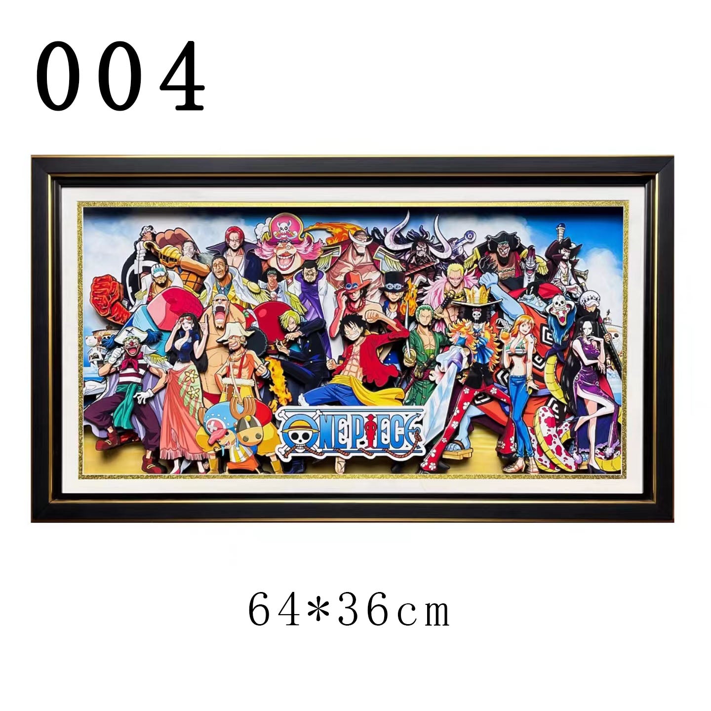 ONE PIECE  ワンピース  3D 四皇七武海 立体絵 飾り 絵飾り 壁飾り