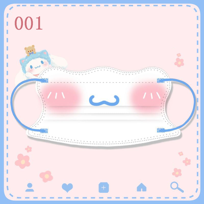 WLY  サンリオ  かわいい 3D立体マスク  おしゃれだ  3層構造  50枚/20枚
