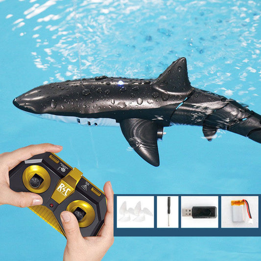 YQQ  電動リモコンサメ  水噴&ライト機能 電気 海洋生物のシミュレーション