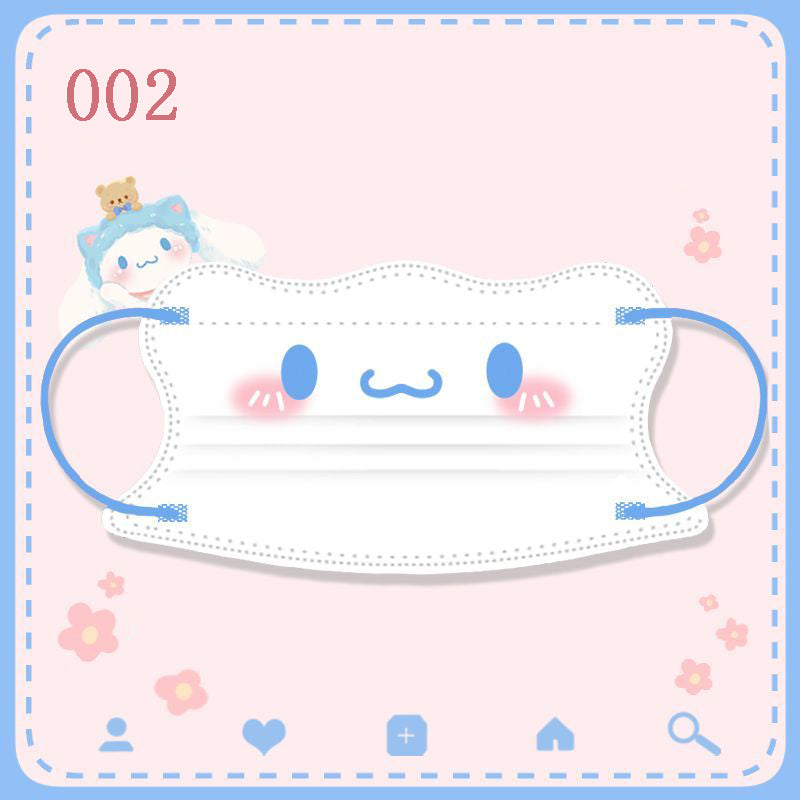 WLY  サンリオ  かわいい 3D立体マスク  おしゃれだ  3層構造  50枚/20枚