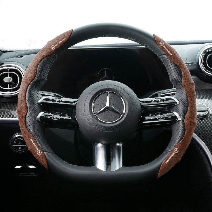 LF  ステアリングホイールカバー スエード  滑り止め吸湿 車種別専用ステアリングカバー