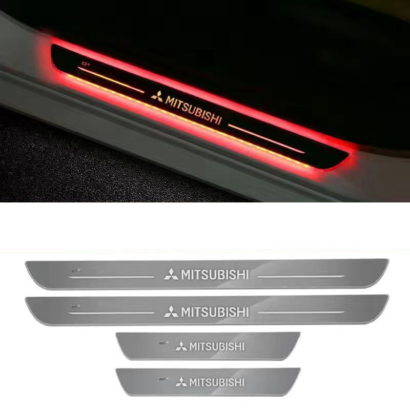 XYW  車載用アンビエントライト  フロントドア リヤドア ライト  ワイヤレスセンサーLEDライト【七彩流光/多色切り替え】