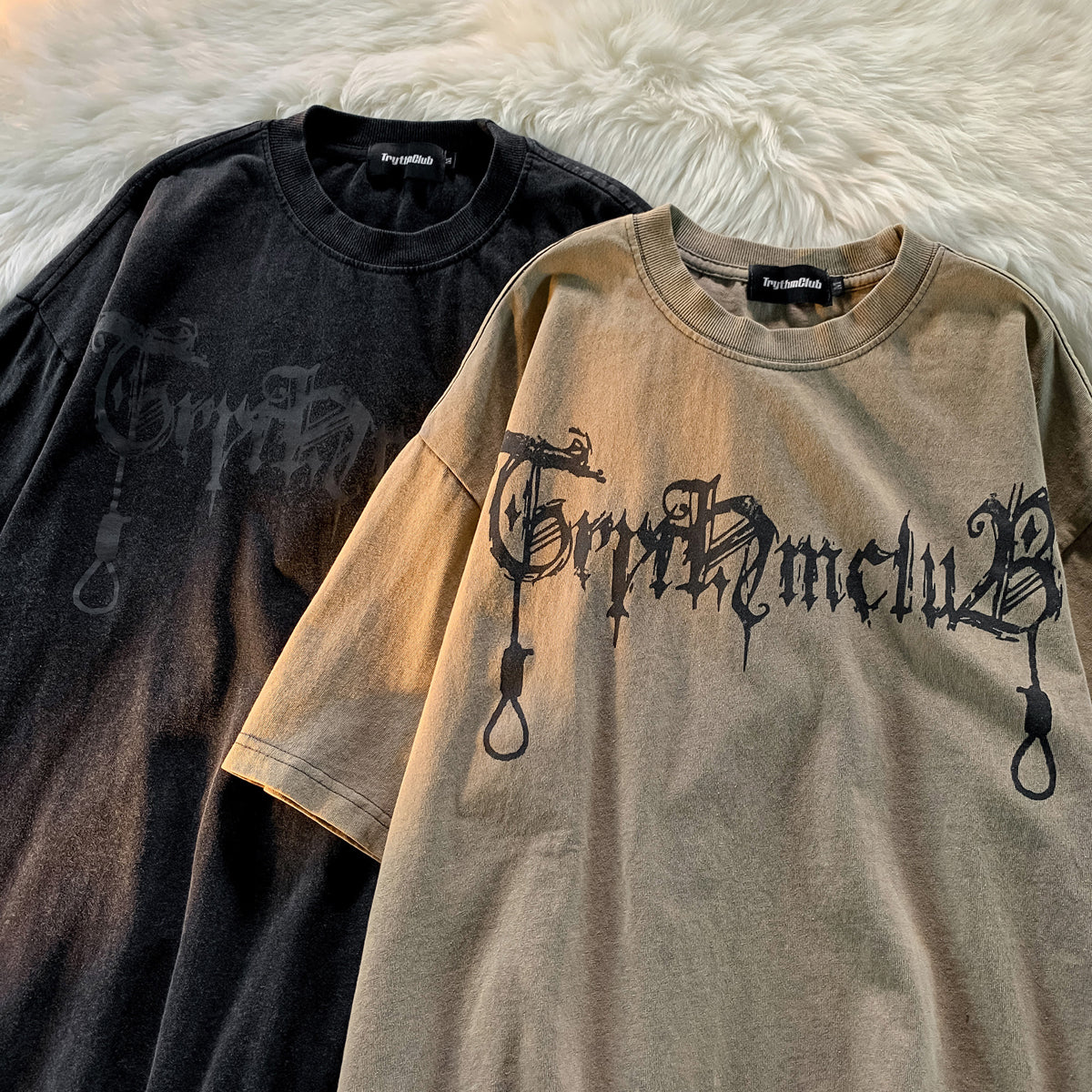 XYW  オーバーサイズ  かっこいい  ストリート  半袖  Tシャツ  2色  ギャル トップス