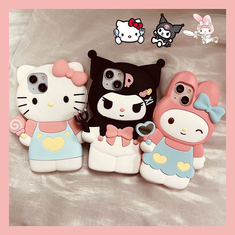 LF  立体 サンリオキャラクター  シリコン携帯ケース  スマートフォンケース