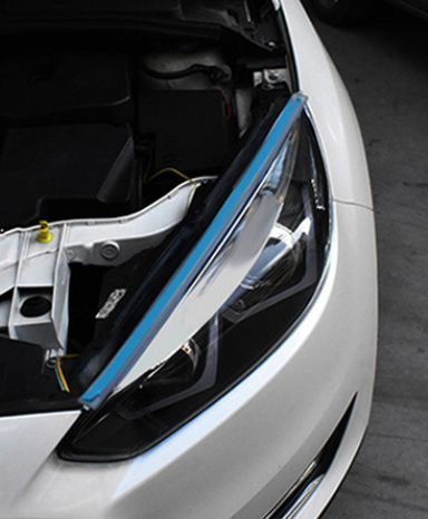XYW 超人気 LED自動車 超薄型ライトガイド   レインボー   流水ターンシグナルランプ