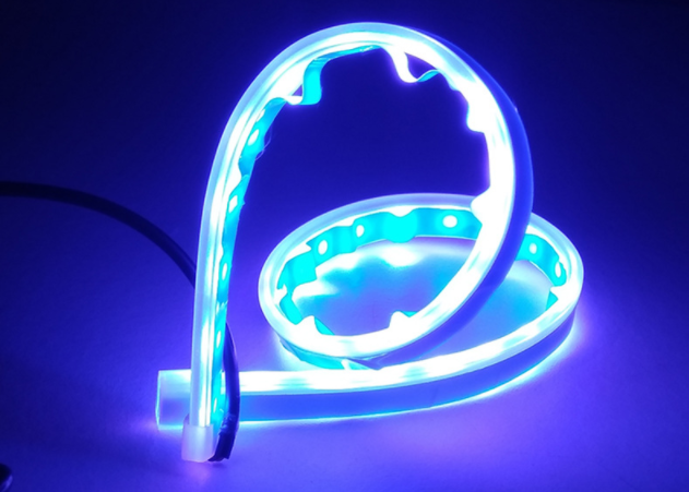 XYW 超人気 LED自動車 超薄型ライトガイド   レインボー   流水ターンシグナルランプ