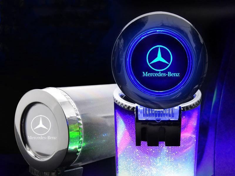 LD 車載灰皿 発光 専用車専用標  車載ミニゴミ箱