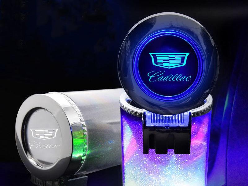 LD 車載灰皿 発光 専用車専用標  車載ミニゴミ箱