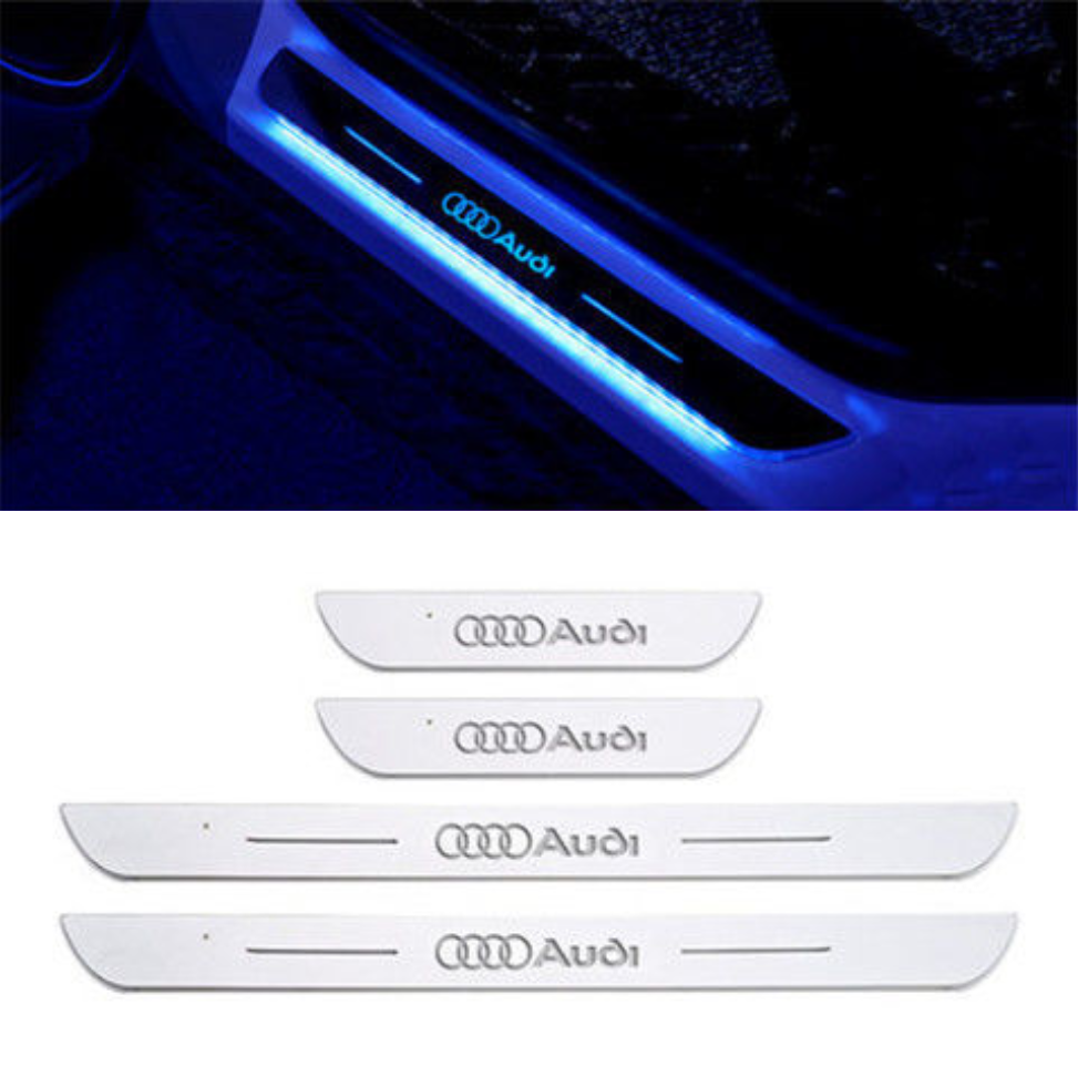 XYW  車載用アンビエントライト  フロントドア リヤドア ライト  ワイヤレスセンサーLEDライト【七彩流光/多色切り替え】