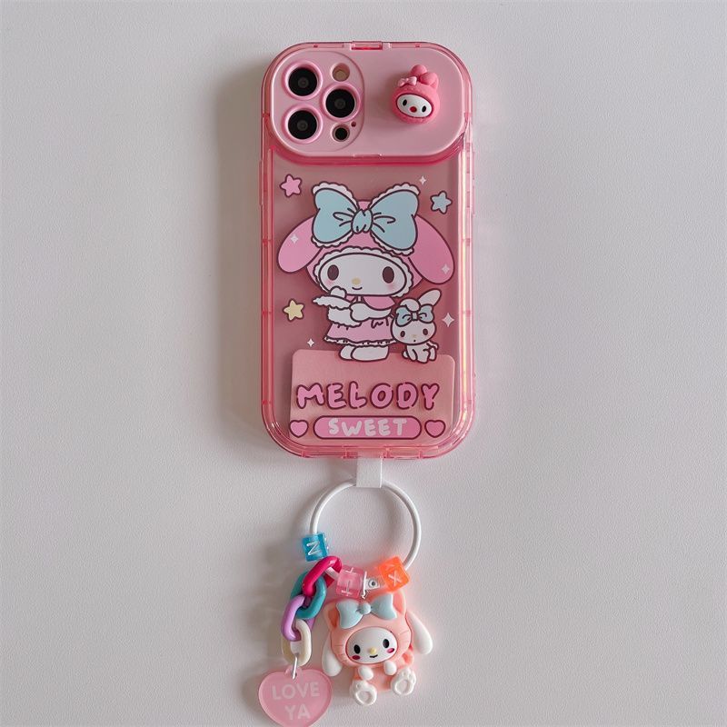 LF  サンリオ  カートゥーン スマホケース  携帯電話ケース  化粧鏡  スタンド