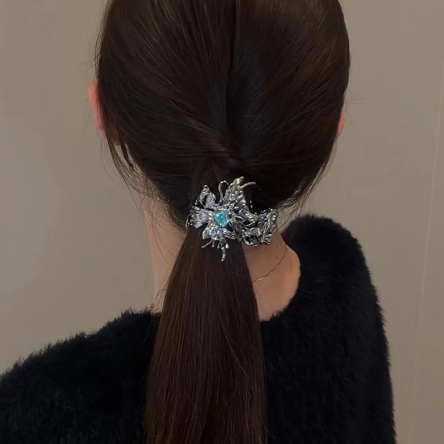 LF ヘアクリップ 蝶  バタフライ  ヘアアクセサリー  エレガント 髪飾り