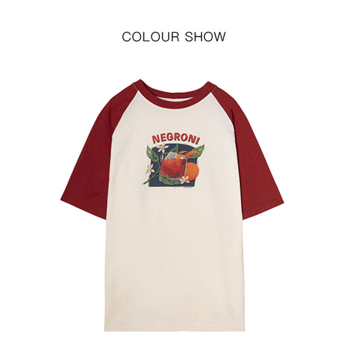 前壳 XYW  デザインセンス  パッチワークTシャツ  デニムハーフスカート  ハイウエスト  ショートスカート