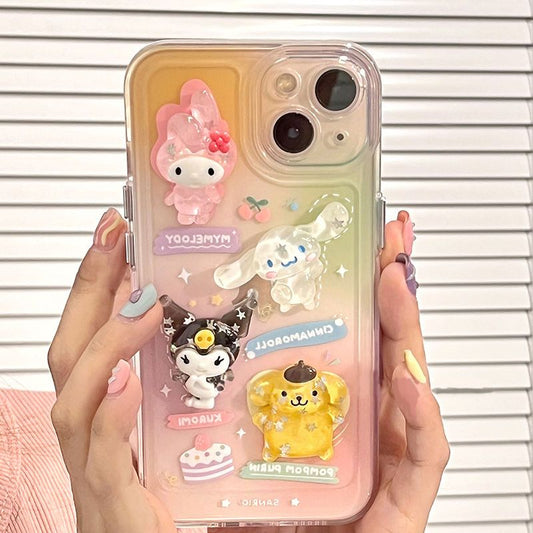LF  サンリオ  立体  キャラクター  スマホケース シリカゲル  携帯電話ケース